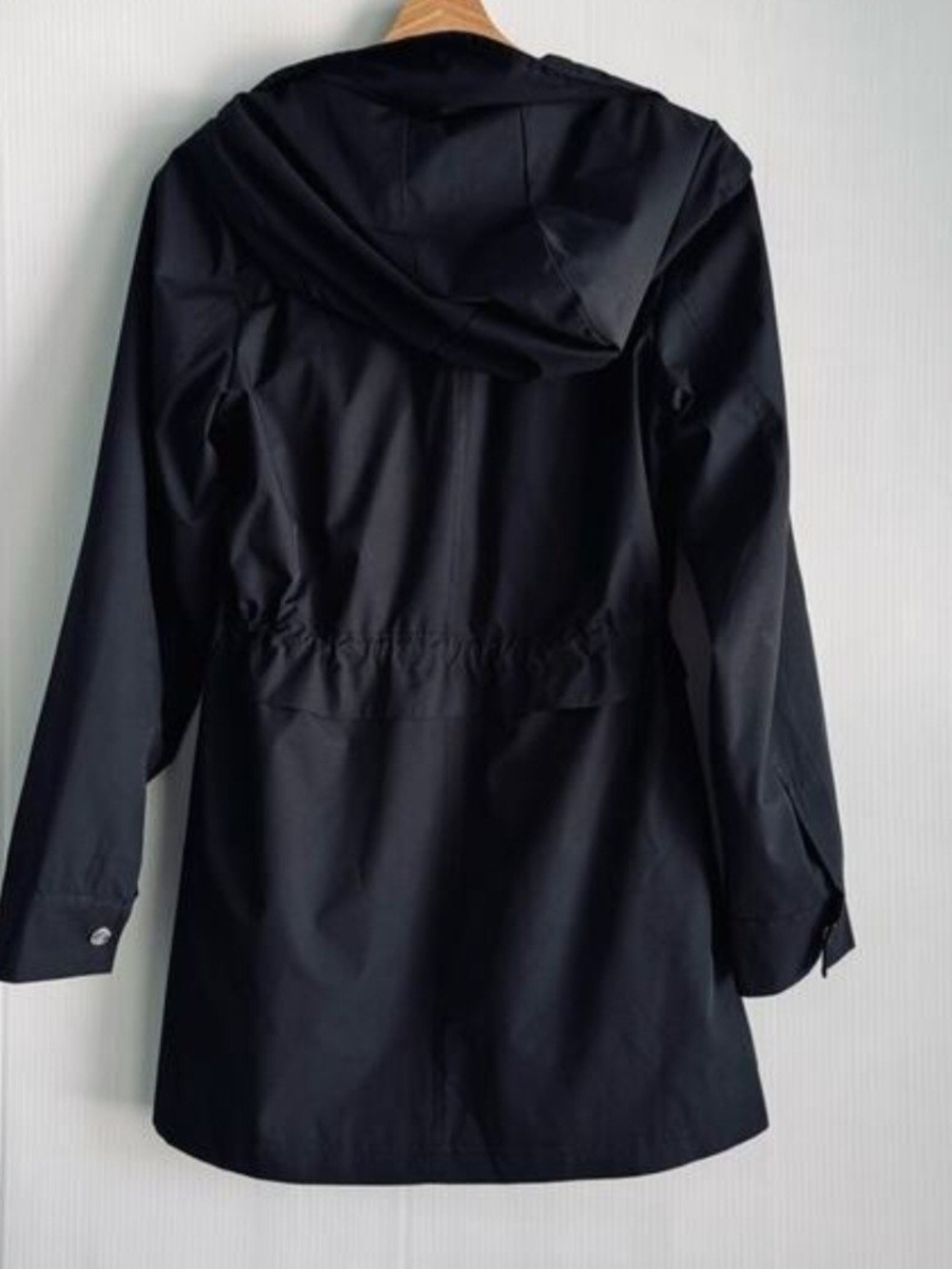 Vince Camuto Women Black Hooded Anorak Lightweight Zipper Jacket, Size M - Picture 2 of 9